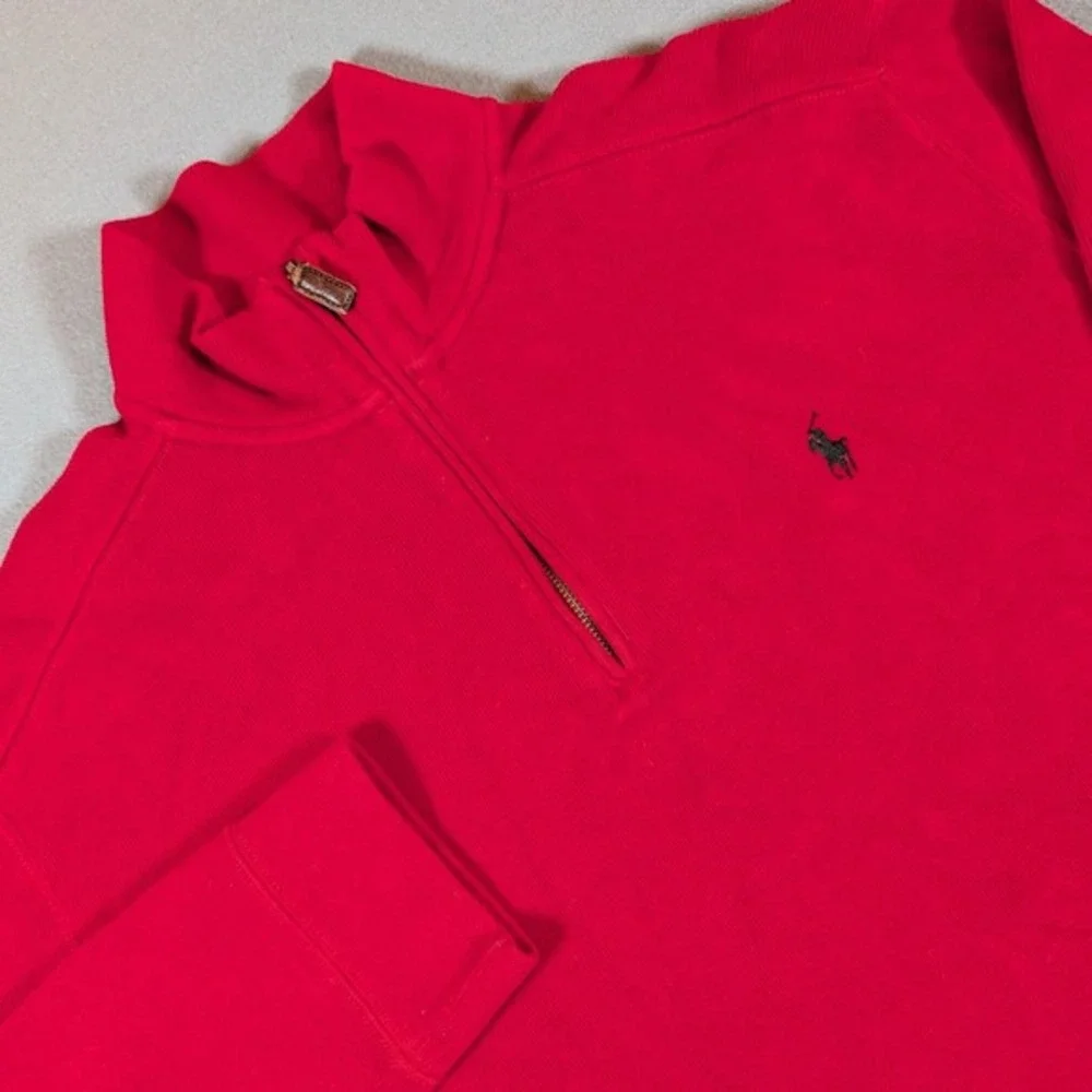 Polo Ralph Lauren Mens Quarter Zip‎ Pullover Corduroy Sweater Size XL